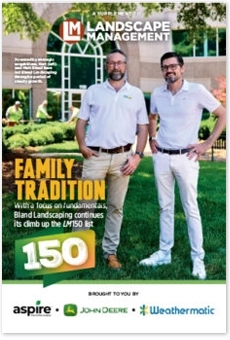 Landscape Management cover featuring LM150