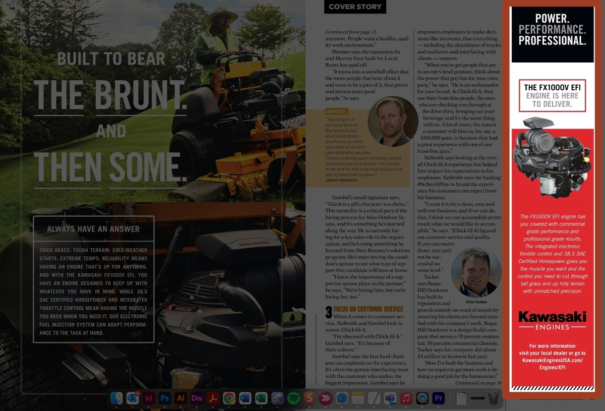Third page vertical ad example